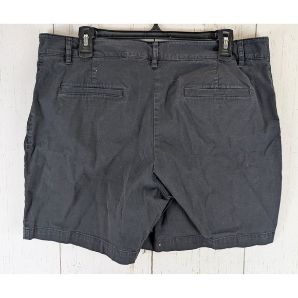 Talbots Size 16 Womens‎ Black Chino Summer Casual Shorts - Picture 9 of 9